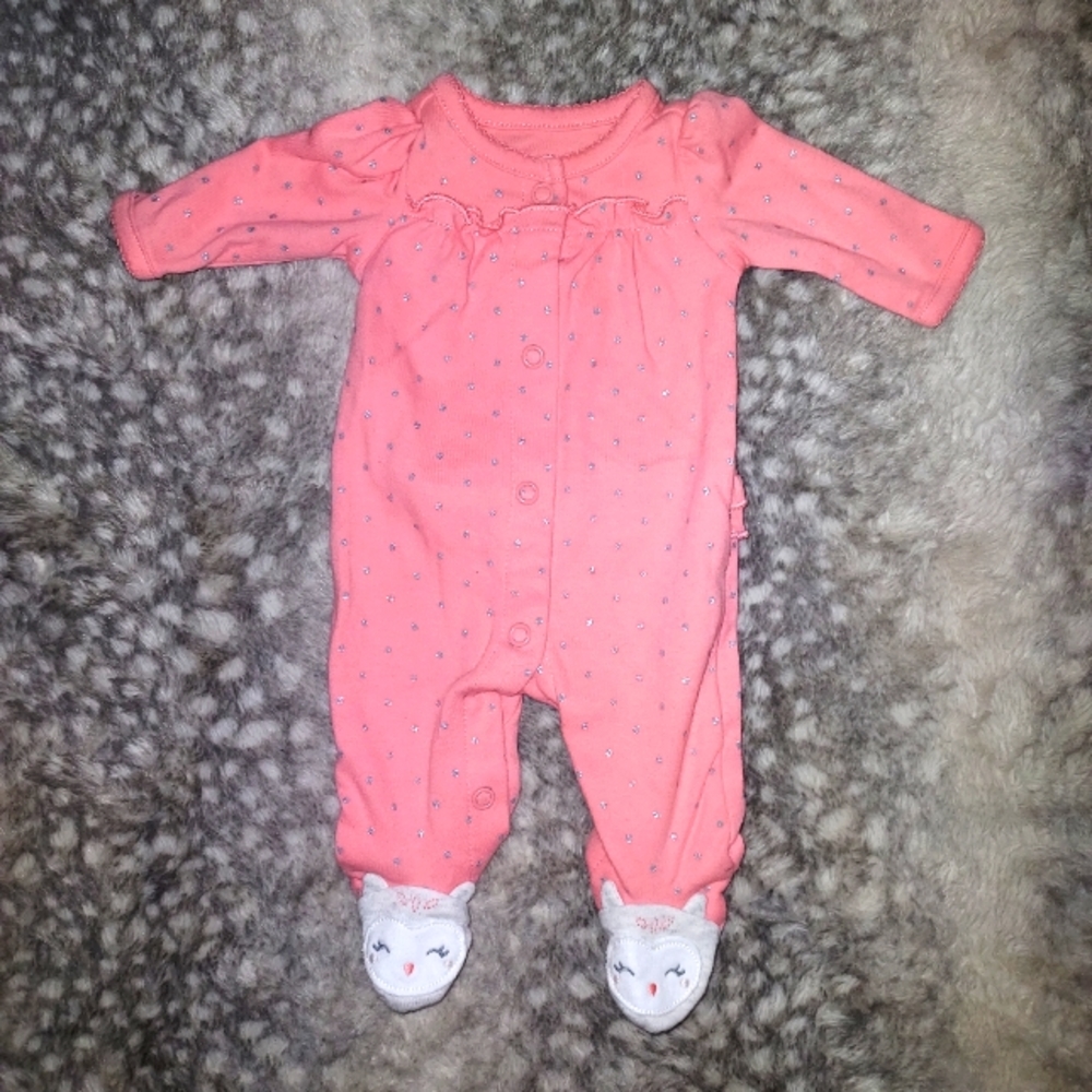 Button down footie pajama